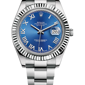 Rolex Datejust «Azzurro» 41 mm White Rolesor Bright Blue Dial 116334