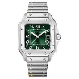 Cartier Santos De Cartier Medium Automatic Green Dial 41,9 x 35,1 mm WSSA0061