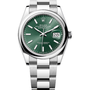 Rolex Datejust 36 mm Oystersteel Mint Green Dial 126200