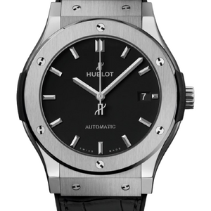 Hublot Classic Fusion Titanium Black 45 mm Alligator Leather 511.NX.1171.LR