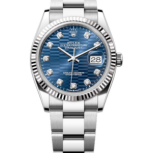 Rolex Datejust 36 mm Blue Decor Diamonds White Rolesor 126234 - Швейцарские часы Rolex Datejust 36 mm Blue Decor Diamonds White Rolesor 126234