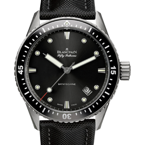 Blancpain Fifty Fathoms Bathyscaphe Titanium Black Dial 43,6 mm 5000-1230