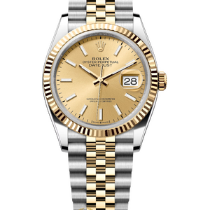 Rolex Datejust 36 mm Champagne Yellow Rolesor 126233 Jubilee