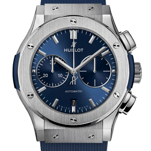 Hublot Classic Fusion Chronograph Titanium Blue. Dial 45 mm 521.NX.7170.RX