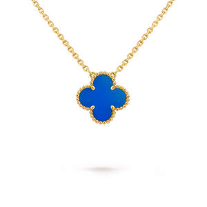 Подвеска Van Cleef & Arpels Vintage Alhambra Pendant Agate Yellow Gold