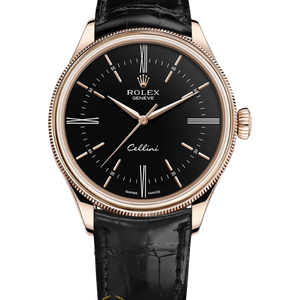 Rolex Cellini Everose Gold 39 mm Black Dial 50505 - Швейцарские часы Rolex Cellini Everose Gold 39 mm Black Dial 50505