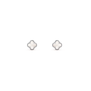 Пуссеты Van Cleef & Arpels Sweet Alhambra Pearl White Gold