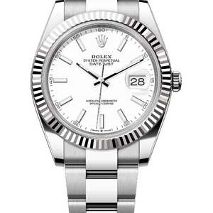 Rolex Datejust 41 mm 126334 White Dial White Rolesor