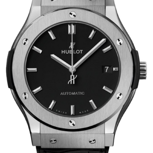 Hublot Classic Fusion Titanium Black 45 mm Alligator Leather 511.NX.1171.LR