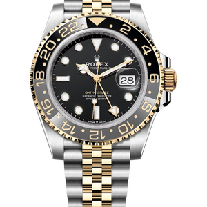 Rolex GMT-Master II 40 mm Yellow Rolesor Black Dial 126713GRNR Jubilee