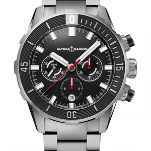Ulysse Nardin Diver Titanium Chronograph Black Dial 44 mm 1503-170-7M/92