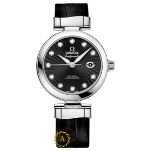 Omega De Ville Ladymatic 34 mm Stainless Steel Black Diamonds Dial