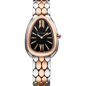Bvlgari Serpenti Seduttori Black Dial Steel/Rose Gold 33 mm 103959