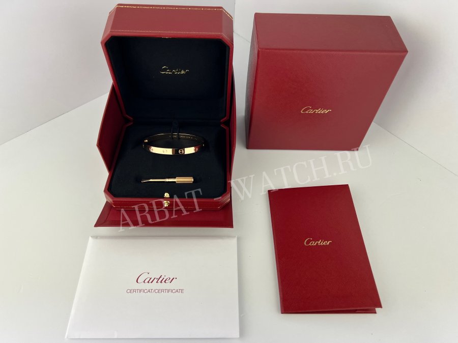 Браслет Cartier Love Rose Gold Size 17 B6067417