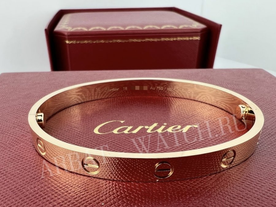 Браслет Cartier Love Rose Gold Size 17 B6067417