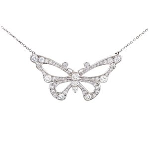 Подвеска Tiffany & Co Butterfly Pendant Platinum Diamonds - Швейцарские часы Подвеска Tiffany & Co Butterfly Pendant Platinum Diamonds