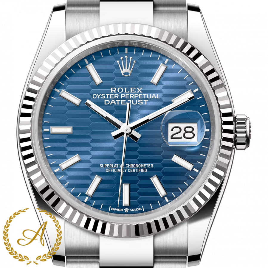 Rolex Datejust 36 mm 126234 Blue Decor White Rolesor