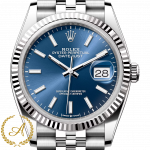 Rolex Datejust 36 mm 126234 Blue Dial White Rolesor Jubilee синий циферблат