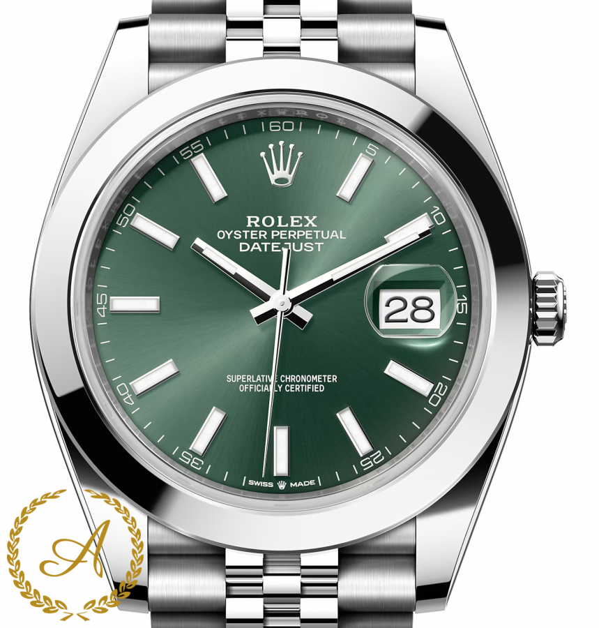 Rolex Datejust 41 mm 126300 Mint Dial Jubilee - Швейцарские часы Rolex Datejust 41 mm 126300 Mint Dial Jubilee