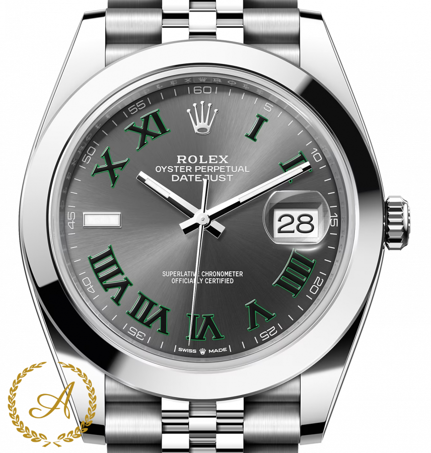 Rolex Datejust «Wimbledon» 41 mm Oystersteel Slate Dial 126300 Jubilee - Швейцарские часы Rolex Datejust «Wimbledon» 41 mm Oystersteel Slate Dial 126300 Jubilee