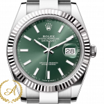 Rolex Datejust 41 mm White Rolesor Mint Green Dial 126334 