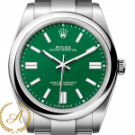 Rolex Oyster Perpetual 41 mm Oystersteel Green Dial 124300 