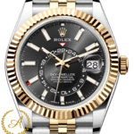 Rolex Sky-Dweller 42 mm Yellow Rolesor Bright Black Dial 336933 Jubilee