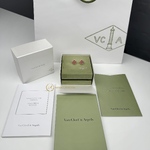 Серьги Van Cleef & Arpels Vintage Alhambra Carnelian Yellow Gold