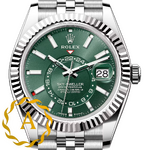 Rolex Sky-Dweller 42 mm White Rolesor Mint Green Dial 336934 Jubilee