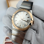 Omega Constellation Co-Axial Chronometer Silver Dial Steel/Rose Gold 35 mm 123.20.35.20.02.001