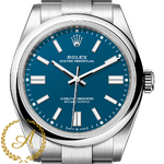 Rolex Oyster Perpetual 41 mm Oystersteel Med Blue Dial 134300
