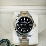 Rolex Explorer 36 mm Yellow Rolesor Black Dial 124273
