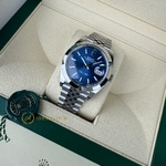 Rolex Datejust 41 mm Oystersteel Bright Blue Dial 126300 Jubilee