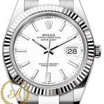 Rolex Datejust 41 mm 126334 White Dial White Rolesor