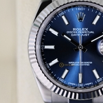 Часы Rolex Datejust 41 мм White Rolesor Bright Blue Dial 126334 