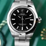 Rolex Oyster Perpetual 28 mm Oystersteel Black Dial 276200