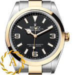 Rolex Explorer 36 mm Yellow Rolesor Black Dial 124273