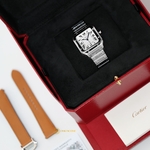 Cartier Santos De Cartier Medium Automatic Silver Opal Dial 41,9 x 35,1 mm WSSA0029