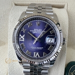 Rolex Datejust 36 mm Aubergine Dial Diamonds 126234 Jubilee
