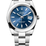Rolex Datejust 41 mm Oystersteel Bright Blue Dial 126300