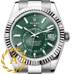 Rolex Sky-Dweller 42 mm White Rolesor Mint Green Dial 336934