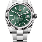 Rolex Sky-Dweller 42 mm White Rolesor Mint Green Dial 336934