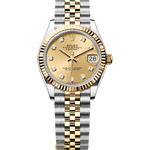 Rolex Datejust Champagne Diamonds Dial Yellow Rolesor 31 mm 278273 Jubilee