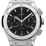 Hublot Classic Fusion Chronograph Titanium Black Alligator Leather 45 mm 521.NX.1171.LR