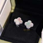 Серьги Van Cleef & Arpels Vintage Alhambra Pearl White Gold