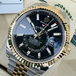 Rolex Sky-Dweller 42 mm Yellow Rolesor Bright Black Dial 336933 Jubilee
