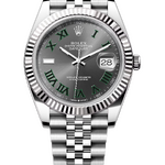 Rolex Datejust «Wimbledon» 41 mm White Rolesor Slate Dial 126334 Jubilee