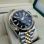 Rolex Sky-Dweller 42 mm Yellow Rolesor Bright Black Dial 336933 Jubilee