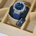 Hublot Classic Fusion Chronograph Titanium Blue. Dial 45 mm 521.NX.7170.RX