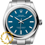 Rolex Oyster Perpetual 31 mm Oystersteel Med Blue Dial 277200